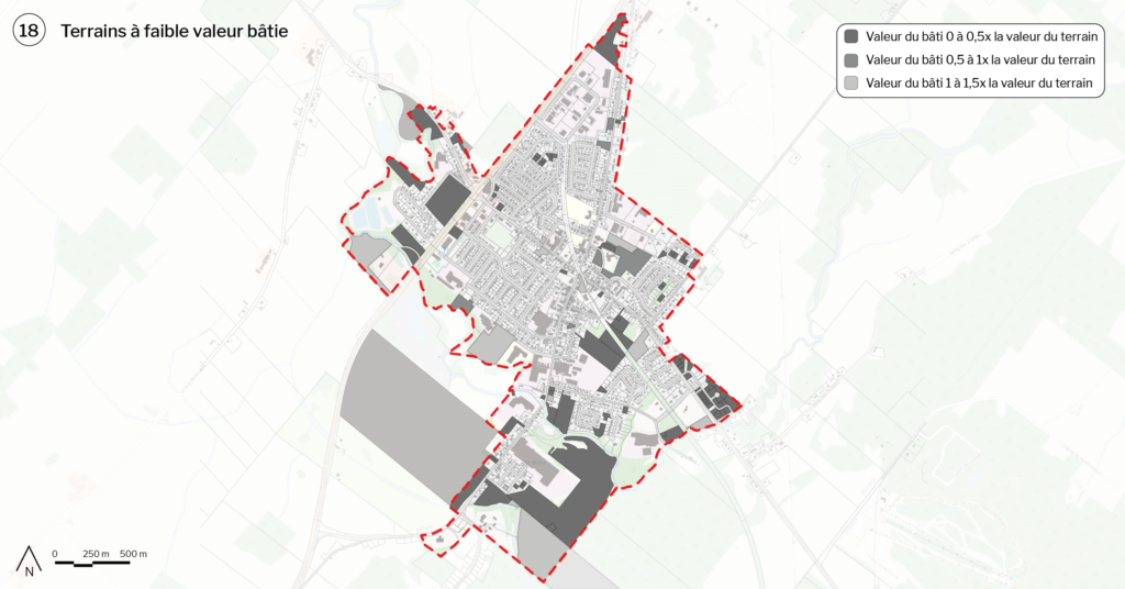 18-terrains à faible valeur bâtie