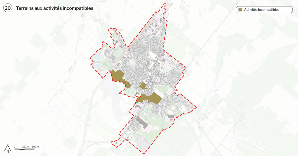 20-terrains aux activités incompatibles