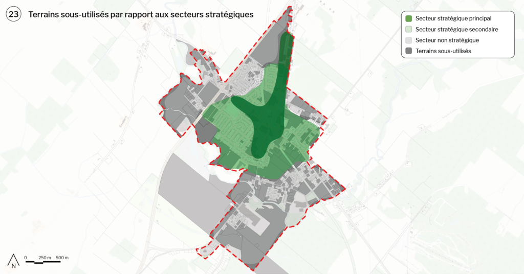 23-terrains sous-utilisés par rapport aux secteurs stratégiques