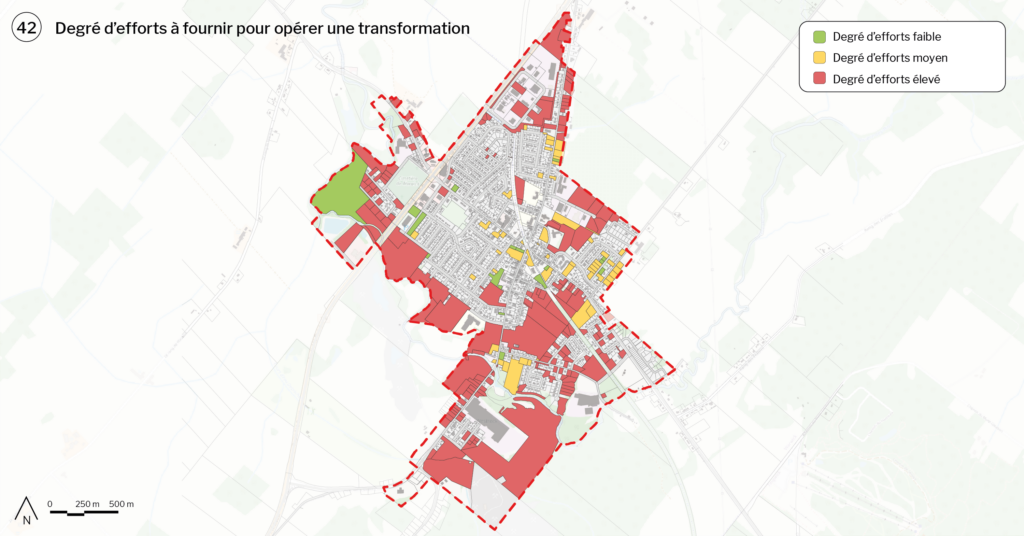 42-degré d'efforts à fournir pour opérer une transformation