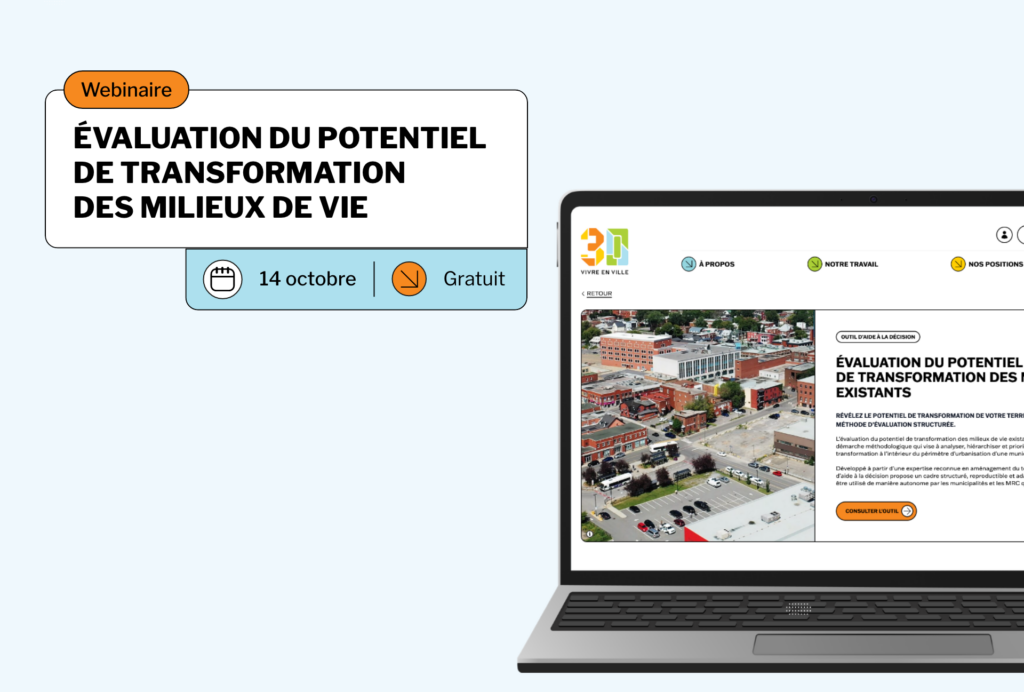 Évaluation du potentiel de transformation des milieux de vie